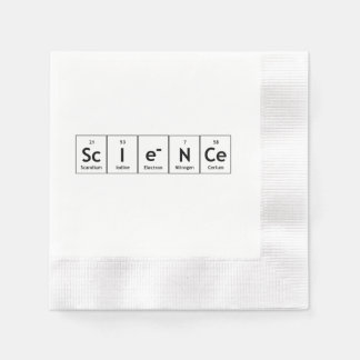 ScIeNCe Periodic Table Elements Word Chemistry Napkin