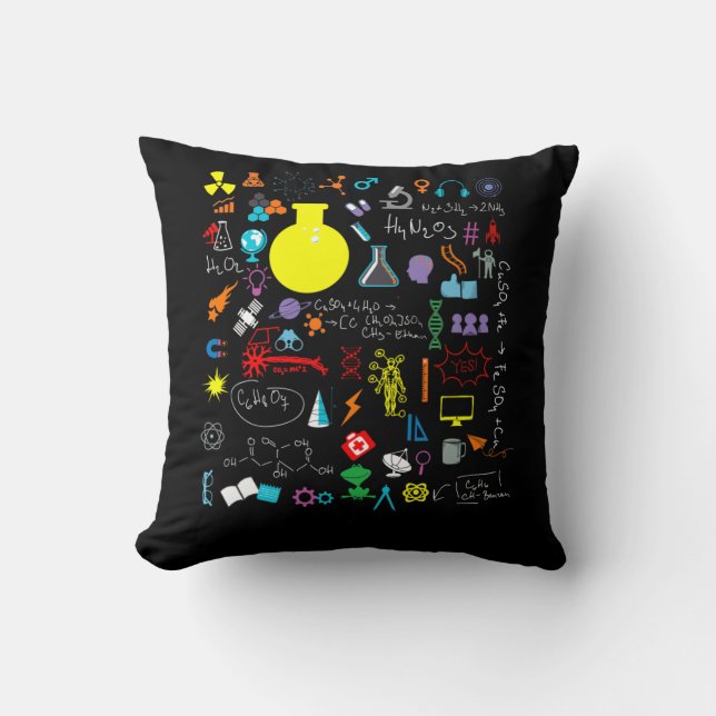 Science Physic Math Chemistry Biology Astronomy Cushion (Front)