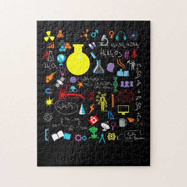 Science Physic Math Chemistry Biology Astronomy Jigsaw Puzzle (Vertical)