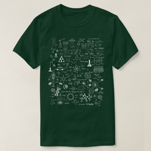 Science Physic Math Chemistry Biology Astronomy  T-Shirt (Design Front)