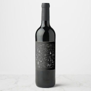 Science Physic Math Chemistry Biology Astronomy Wine Label