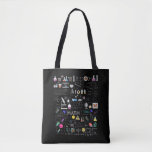 Science Physics Math Chemistry Biology Astronomy Tote Bag<br><div class="desc">The perfect Gift when you Teaching Chemistry or are a Science Teacher in the school or university. A funny Science Apparel.</div>