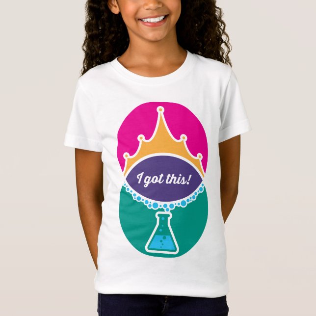 Science Princess (Bold) Girls Shirt (Front)
