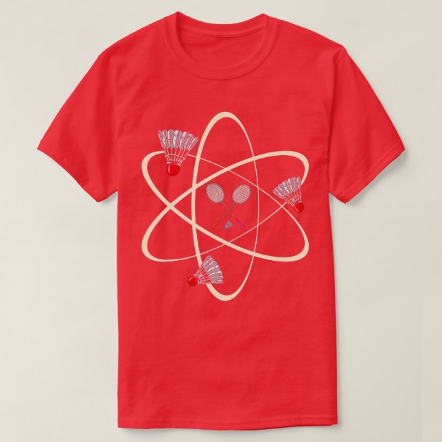 Science Proton Badminton  T-Shirt (Design Front)