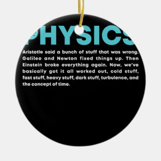 Science Quantum Mechanic Nerd Geek Physics Ceramic Tree Decoration