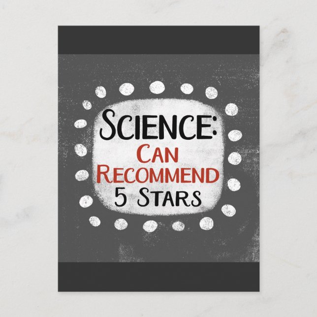Science Review 5 Stars Postcard (Front)