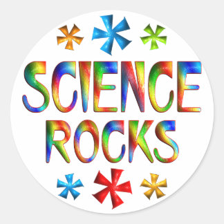 SCIENCE ROCKS CLASSIC ROUND STICKER