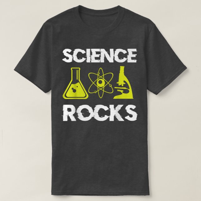 Science Rocks Funny Scientists Shirt Chemist Shirt (Design Front)