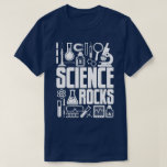 Science Rocks Lab Chemistry Biology Equipment Tee<br><div class="desc">This t-shirt pays homage to Science. This would be perfect for any science geek or mad scientist in training.</div>