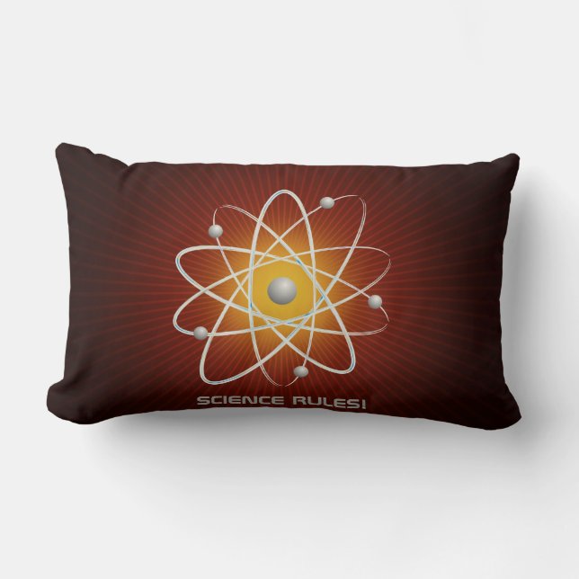 SCIENCE RULES! - Atom (007) Lumbar Cushion (Front)