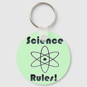 Science Rules Key Ring