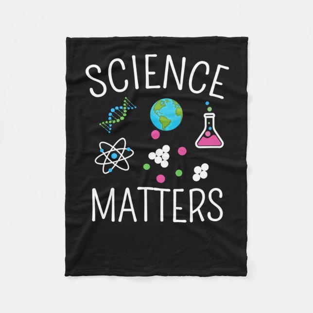 Science S - Funny Science Pun Sticker1  Fleece Blanket (Front)