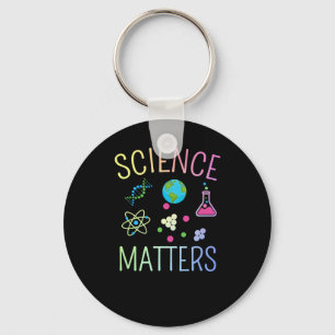 Science S - Funny Science Pun Sticker Key Ring