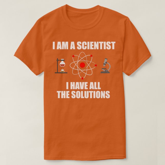 Science Scientist nerd atom physics chemistry T-Shirt (Design Front)