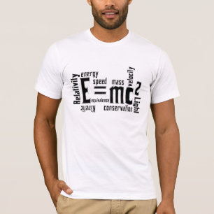 Science Scientist T-Shirts Typography e=mc2