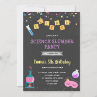 Science slumber birthday party