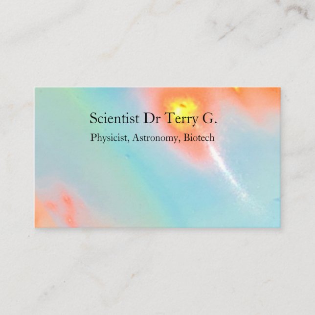 Science Sun Sky Space Spiritual Business Cards (Front)