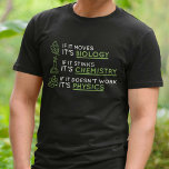 Science T-Shirt<br><div class="desc">If It Moves,  It's Biology. If It Stinks,  It's Chemistry. If It Doesn't Work,  It's Physics.</div>