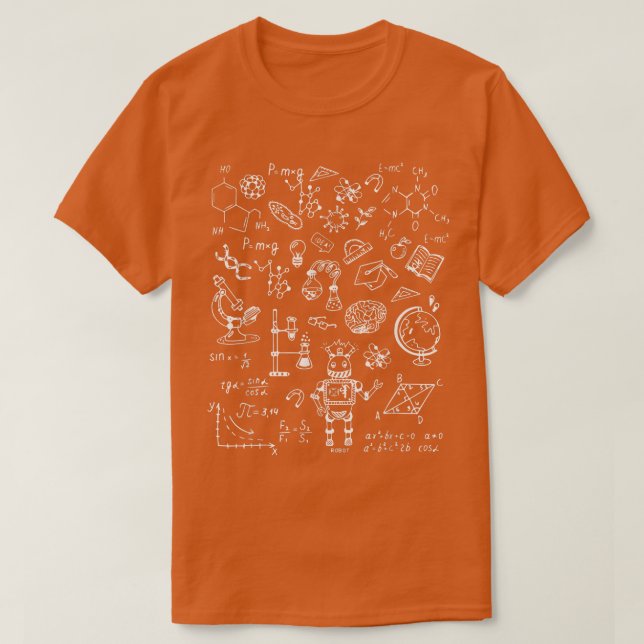 Science T Shirt Funny Physics Math Chemistry Biolo (Design Front)