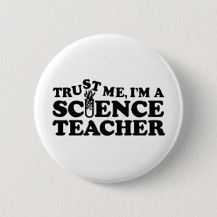Science Teacher 6 Cm Round Badge