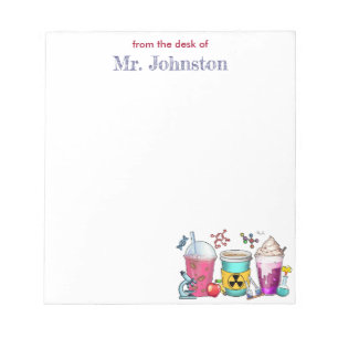 Science Teacher Appreciation Coffee Personalized  Notepad