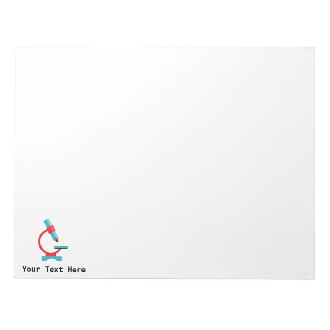 Science Teacher Biology Microscope Notepad (Front)