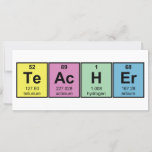 Science Teacher Chemical Elements<br><div class="desc">Identify yourself as the best chemistry or science teacher with teacher spelled out in periodic table element symbols!  Comeplete with element name,  weight,  and atomic number.</div>