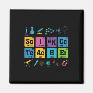 Science Teacher Chemistry Elements Periodic Table Magnet