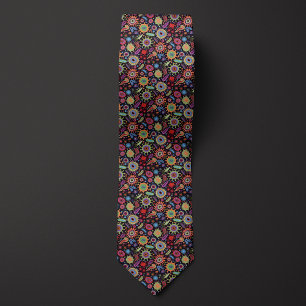 Science Teacher Colourful Microbes Tie