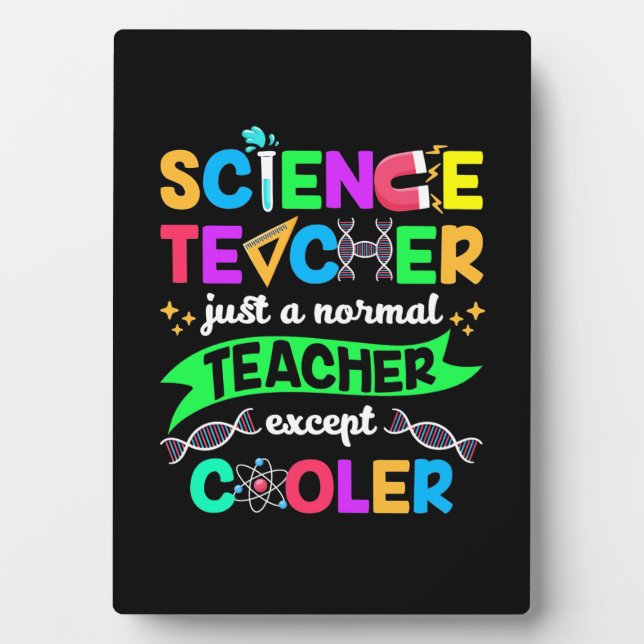 Science Teacher Cool Plaque (Front)