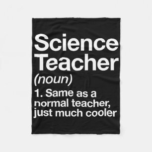 Science Teacher Definition Fun Ck To School First Fleece Blanket