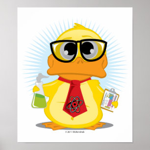 Science Teacher Duck Poster