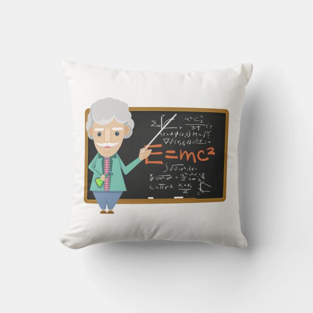 Science Teacher EMC2 Formula Cushion (Front)
