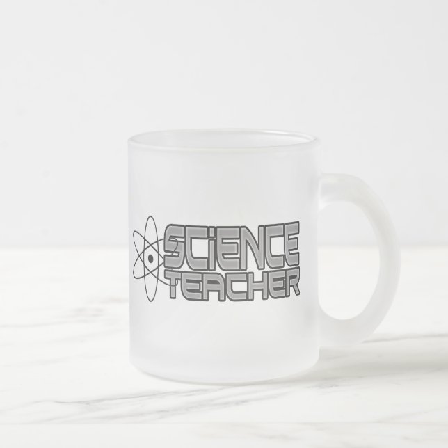 Science Teacher Frosted Glass Mug (Right)