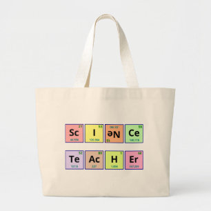 Science Teacher Large Tote Bag