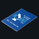 Science Teacher | Microscope Personalised Notebook<br><div class="desc">Here's a spiral notebook that measures 6.5" x 8.75" and holds 80 black & white college-ruled lined pages. It also lies flat when open. The design on the front features the word science spelled out with a microscope in place for the first letter "c" ... and the text which can...</div>