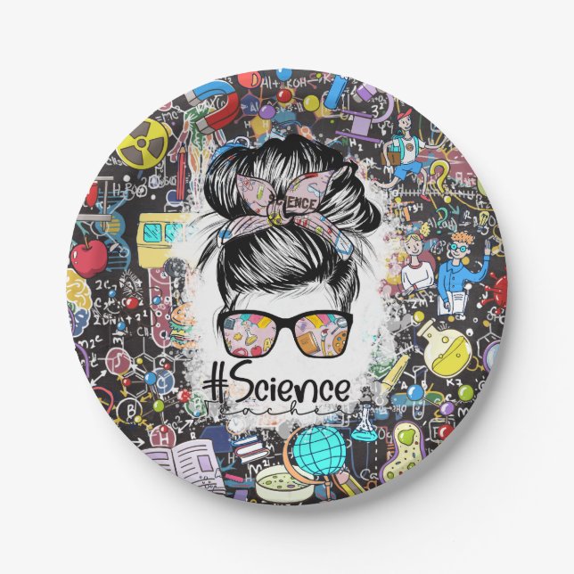 Science Teacher Paper Plate (Front)