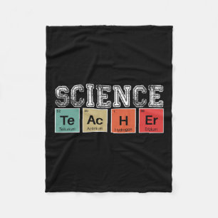 Science Teacher Periodic Table Byck To School Teac Fleece Blanket