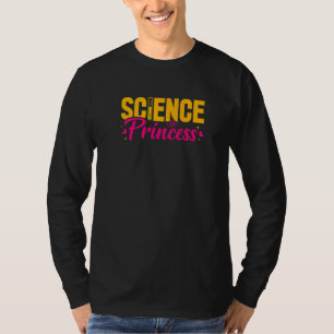 Science Teacher Princess Chemistry Educator Back T T-Shirt