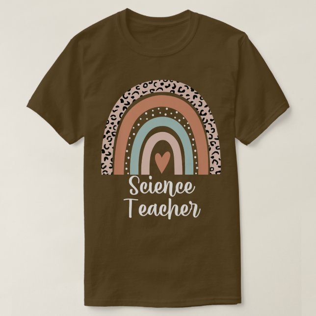 Science Teacher Rainbow Leopard Teaching Lover Pre T-Shirt (Design Front)