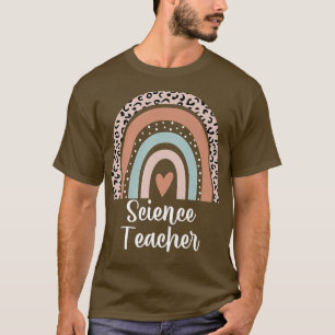 Science Teacher Rainbow Leopard Teaching Lover Pre T-Shirt