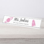 Science Teachers Laboratory Lab Planet Desk Name Plate<br><div class="desc">Teachers Name Plate Back to School Desk Accessories</div>