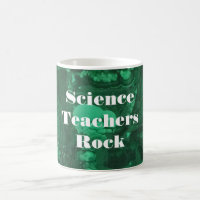 Science Teachers Rock Bright Green Gemstone