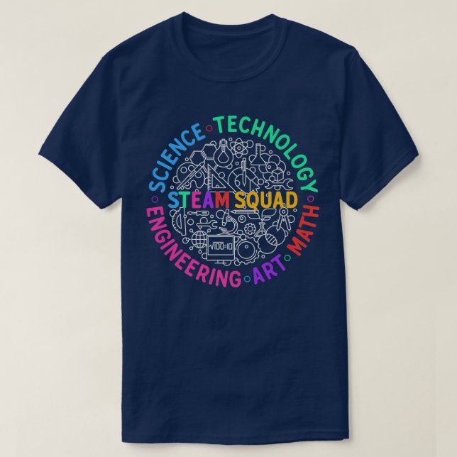 Science, Tech, Engineering, Art and Mathematics ST T-Shirt (Design Front)