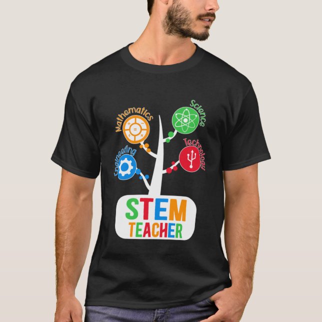 Science Technology Engineering Math Teacher STEM T T-Shirt (Front)