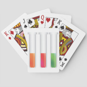 Science Test Tubes Playing Cards