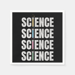 Science text design napkin