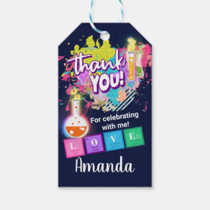 Science Thank You Tags, Science Favours, Science Gift Tags
