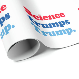 Science trumps Trump Wrapping Paper