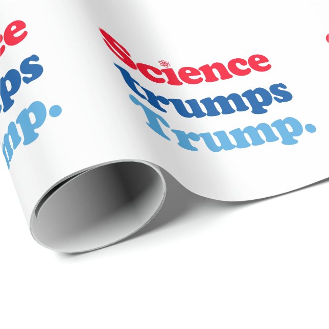 Science trumps Trump Wrapping Paper (Roll Corner)